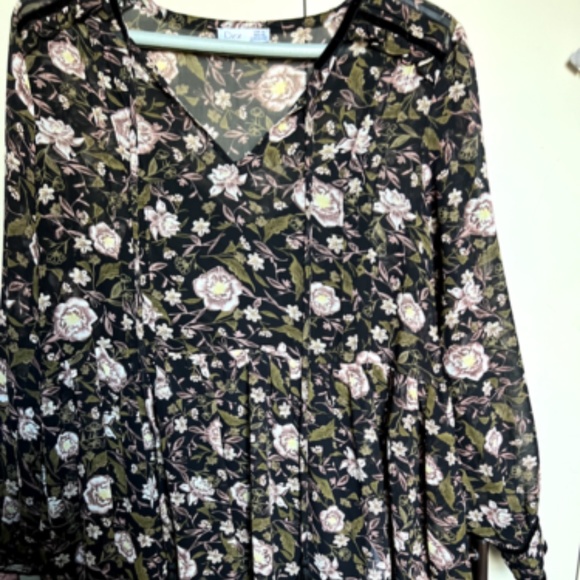 Unique Dark Floral Romantic Gothic-Vintage look-Black Minidress-Medium - Picture 6 of 9